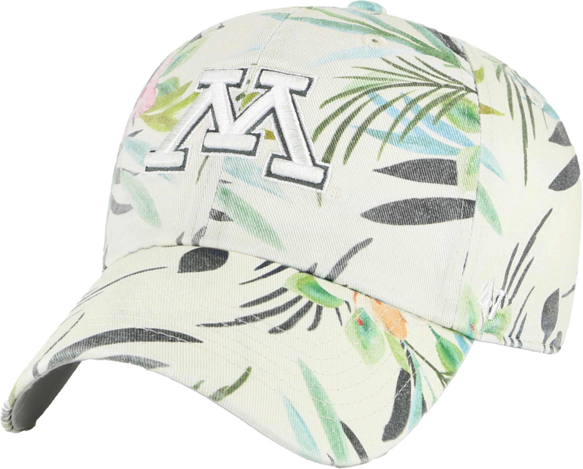 ‘47 Women's Minnesota Golden Gophers White Bloom Clean Up Adjustable Hat