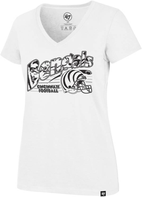 '47 Women's Cincinnati Bengals Graphic Rival White T-Shirt