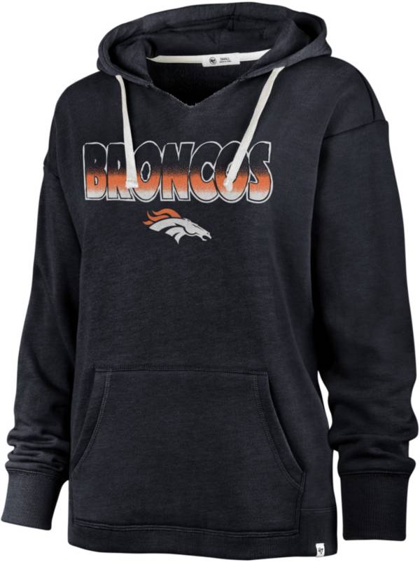 '47 Women's Denver Broncos Color Rise Navy Pullover Hoodie product image