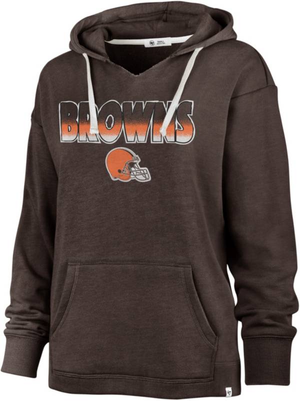 '47 Women's Cleveland Browns Color Rise Brown Pullover Hoodie product image