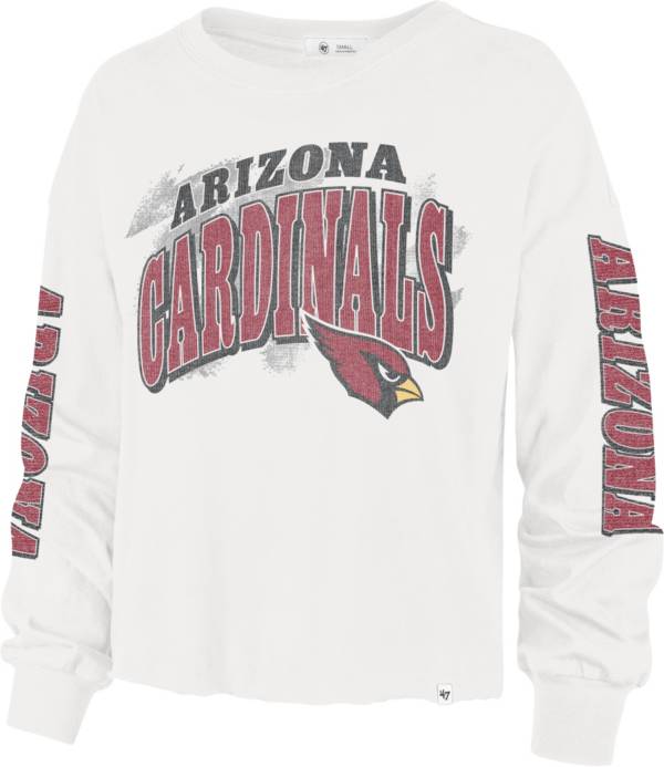 '47 Women's Arizona Cardinals Brushback Parkway Sandstone White Long Sleeve T-Shirt product image