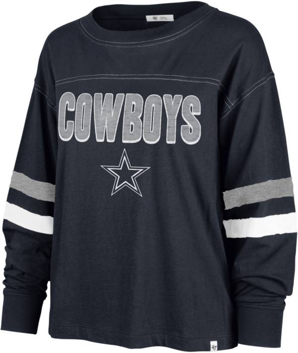 '47 Women's Dallas Cowboys Arbour Navy Long Sleeve T-Shirt product image