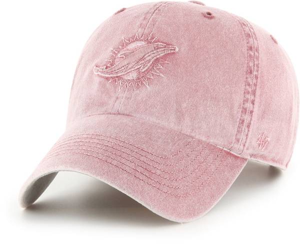 '47 Women's Miami Dolphins Pink Adjustable Clean Up Hat product image