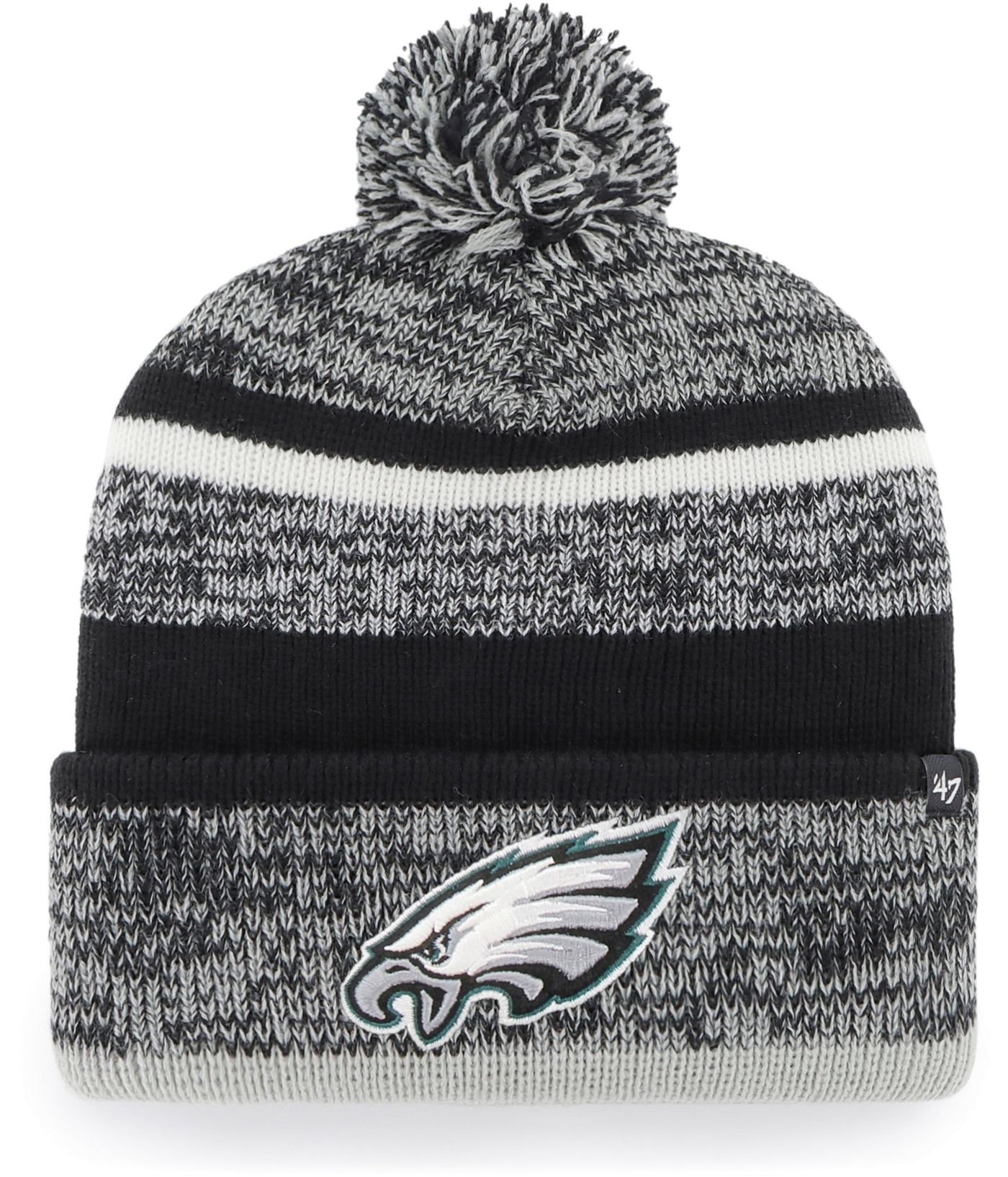 47 Women s Philadelphia Eagles Northward Cuffed Black Knit Beanie Dick s Sporting Goods