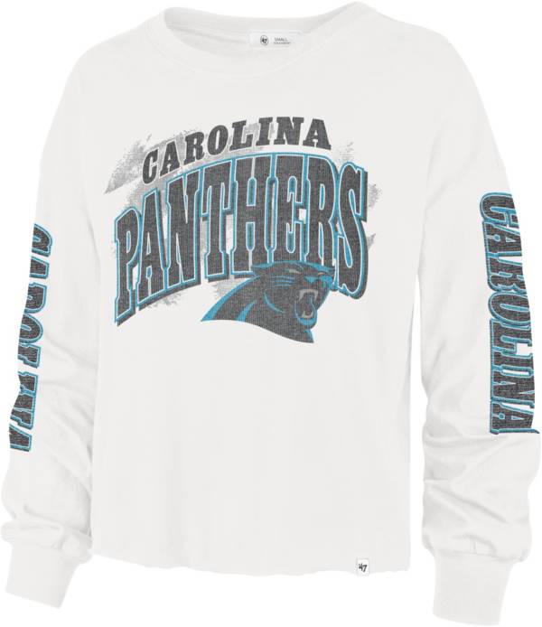 '47 Women's Carolina Panthers Brushback Parkway White Long Sleeve T-Shirt product image