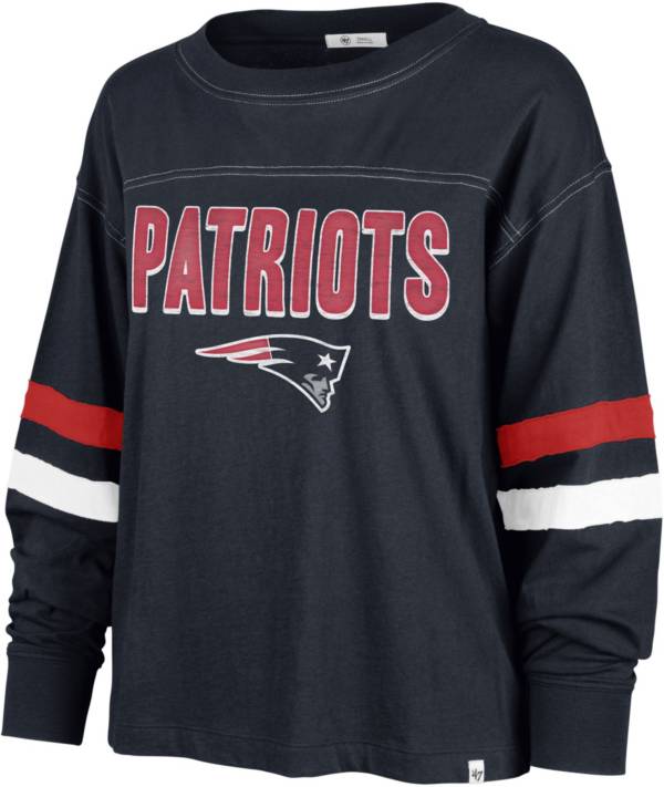 '47 Women's New England Patriots Arbour Navy Long Sleeve T-Shirt product image