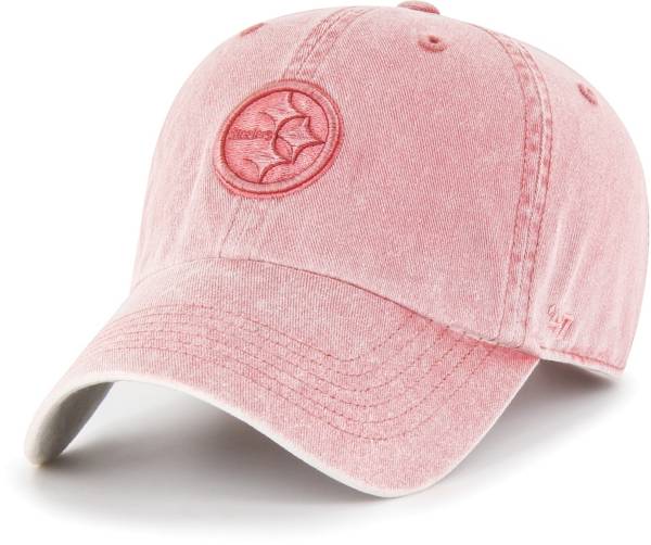 '47 Women's Pittsburgh Steelers Pink Adjustable Clean Up Hat product image