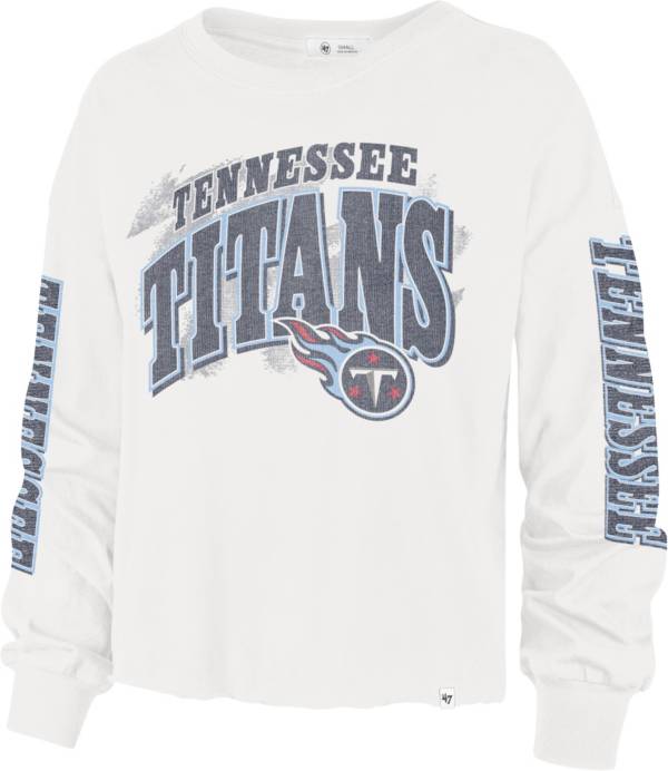 '47 Women's Tennessee Titans Brushback Parkway Sandstone White Long Sleeve T-Shirt product image