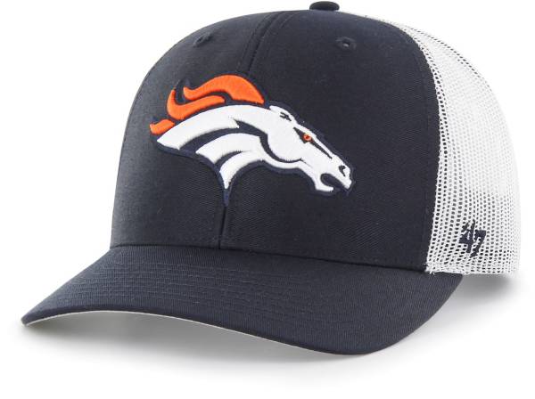 '47 Kid's Denver Broncos Adjustable Snapback Navy Trucker Hat product image