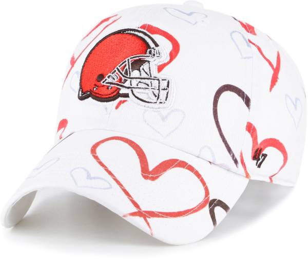 '47 Youth Cleveland Browns Adore Clean Up White Adjustable Hat product image