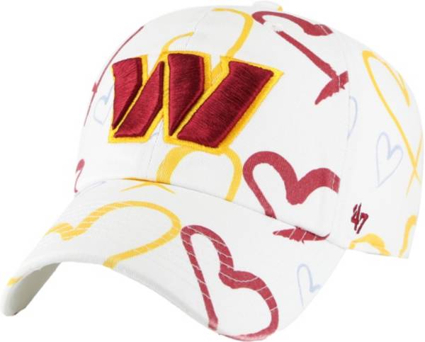 '47 Youth Washington Commanders Adore White Adjustable Clean Up Hat product image