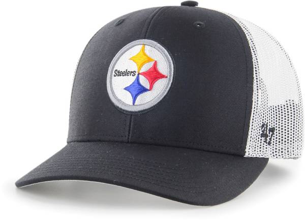 '47 Kid's Pittsburgh Steelers Adjustable Snapback Black Trucker Hat product image