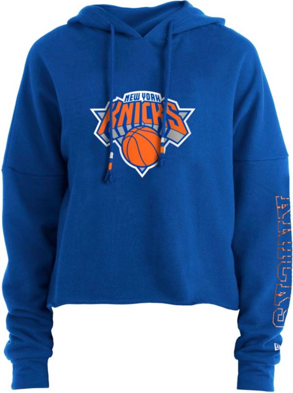 5th & Ocean Women's New York Knicks Blue Logo Hoodie