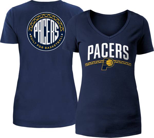 5th & Ocean Women's 2022-23 City Edition Indiana Pacers Navy V-Neck T-Shirt product image
