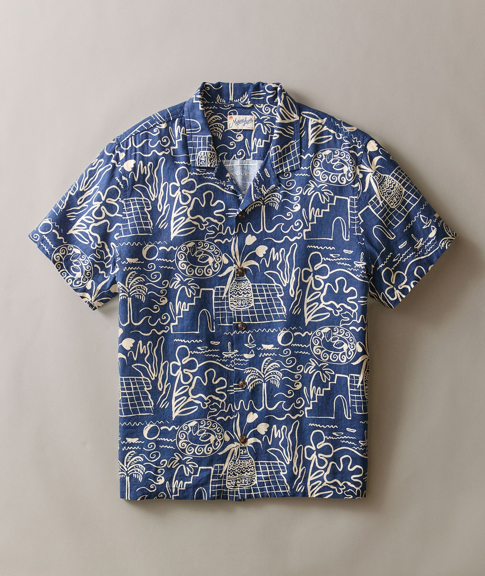 Marine Layer Men's Tencel Linen Resort Short Sleeve Shirt product image