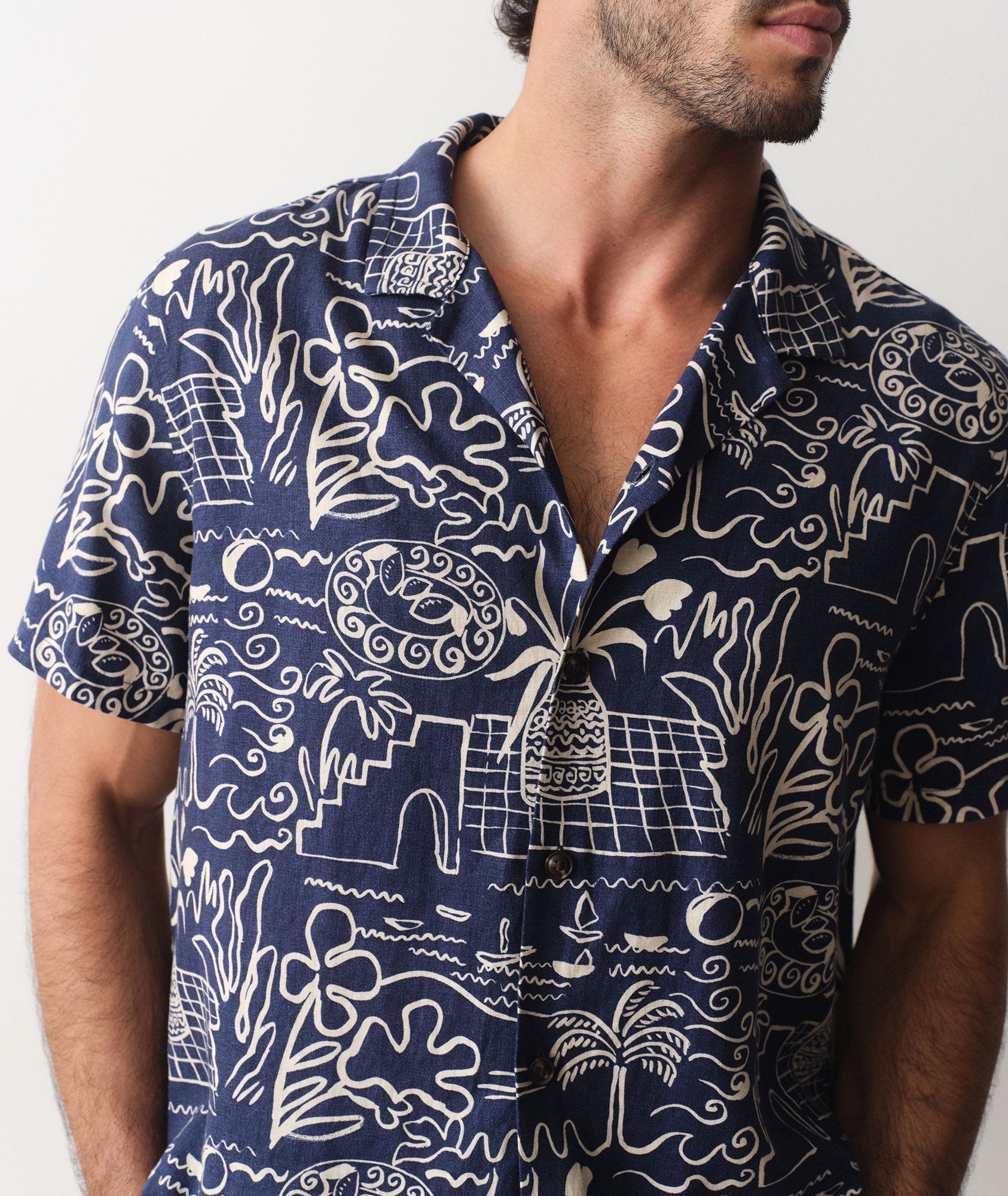 Marine Layer Men's Tencel Linen Resort Short Sleeve Shirt product image