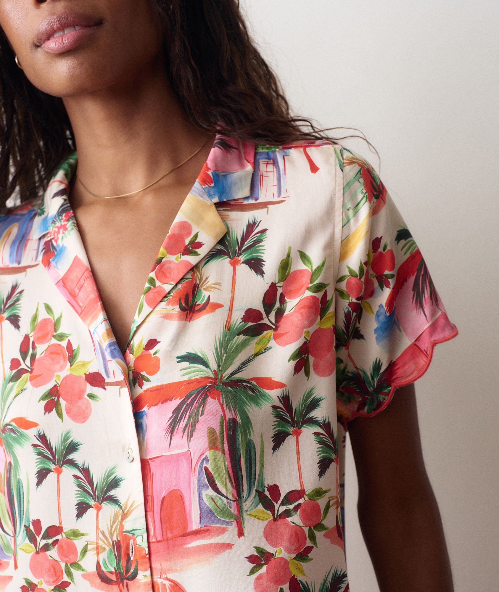 Marine Layer Women's Short Sleeve Button Down Shirt product image