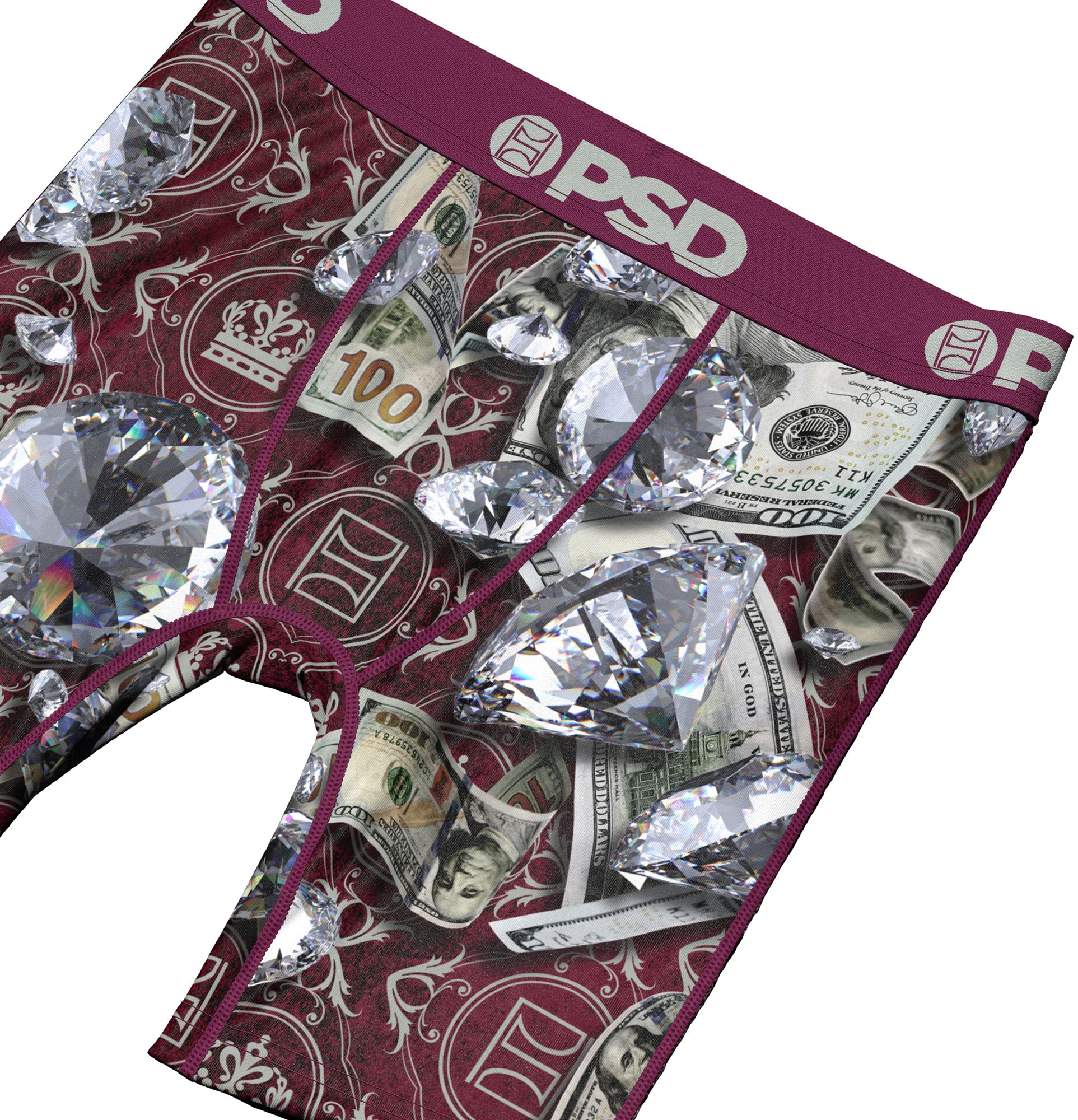 PSD Underwear Boys' Maroon Bands Boxer Briefs product image