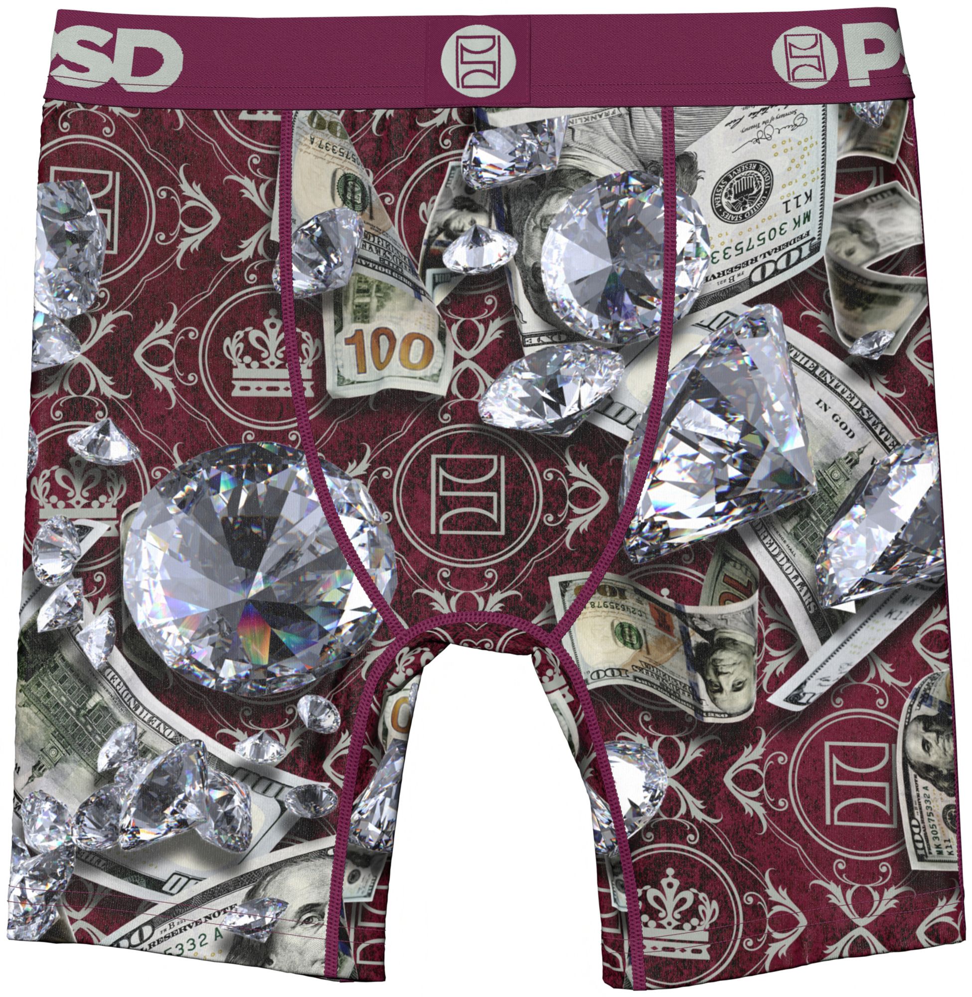 PSD Underwear Boys' Maroon Bands Boxer Briefs product image