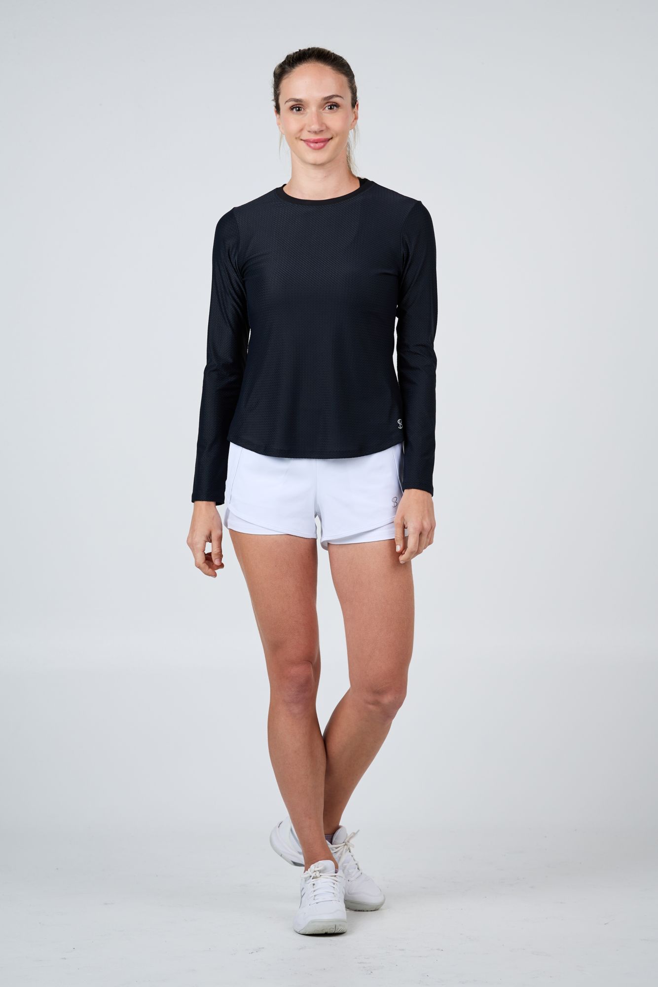 Sofibella Women's Mesh Long Sleeve Tennis Shirt product image