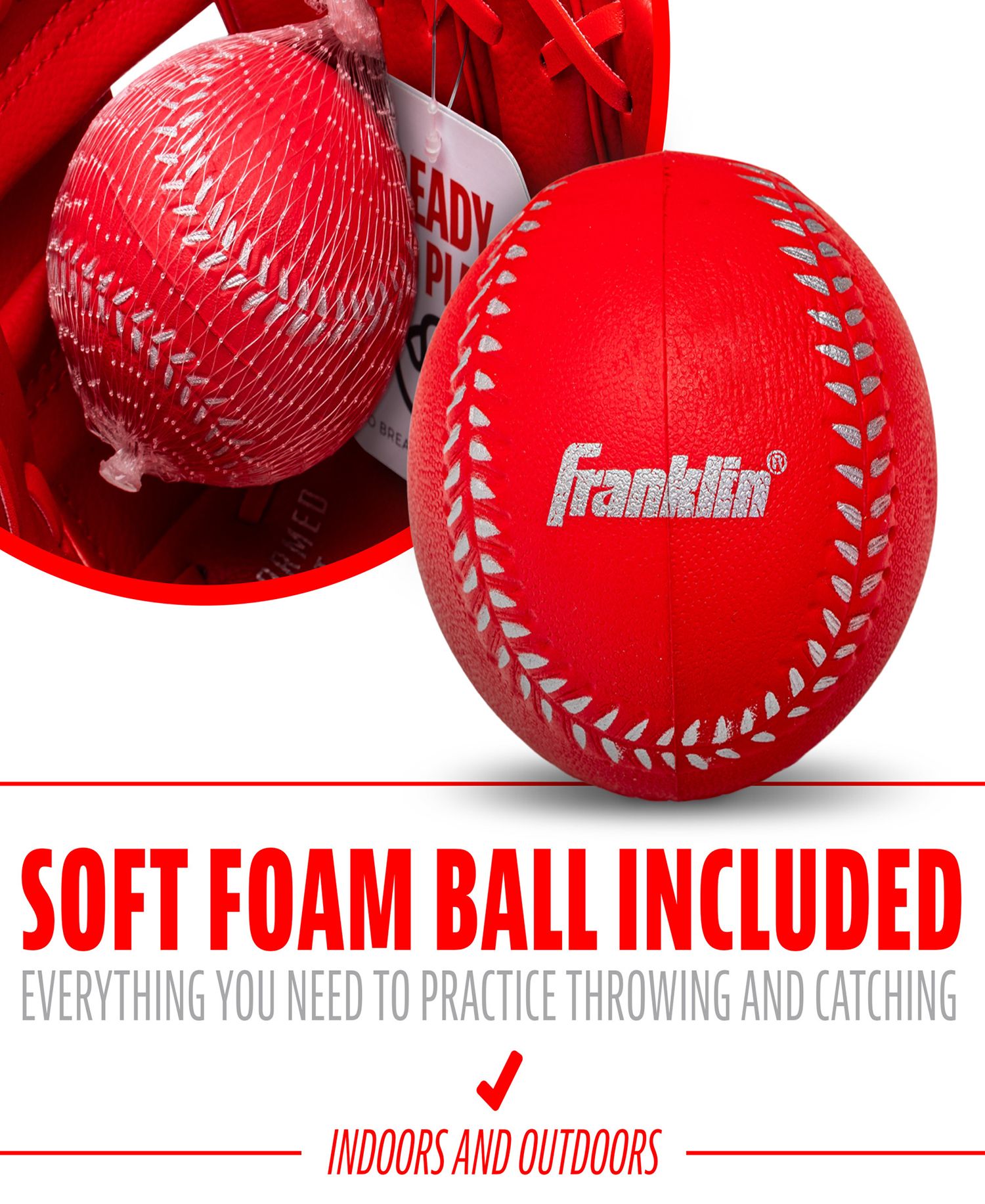 Franklin 9.5” RTP Pro Series Teeball Glove and Ball Set product image