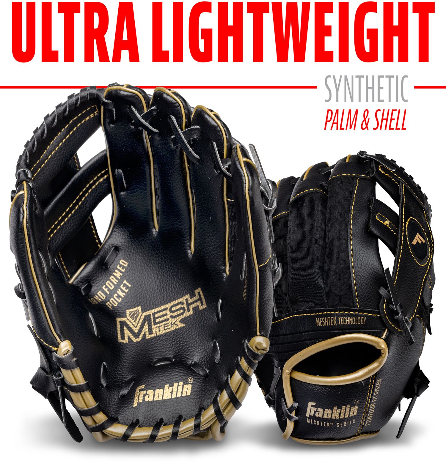 Franklin 9.5” Meshtek Series Teeball Glove and Ball Set product image