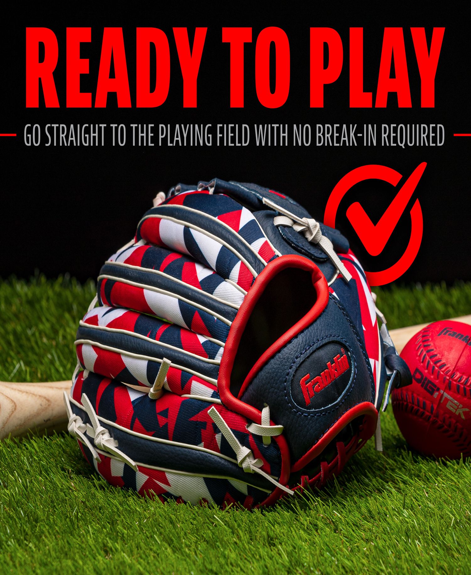 Franklin 9.5” RTP Pro Series Teeball Glove and Ball Set product image