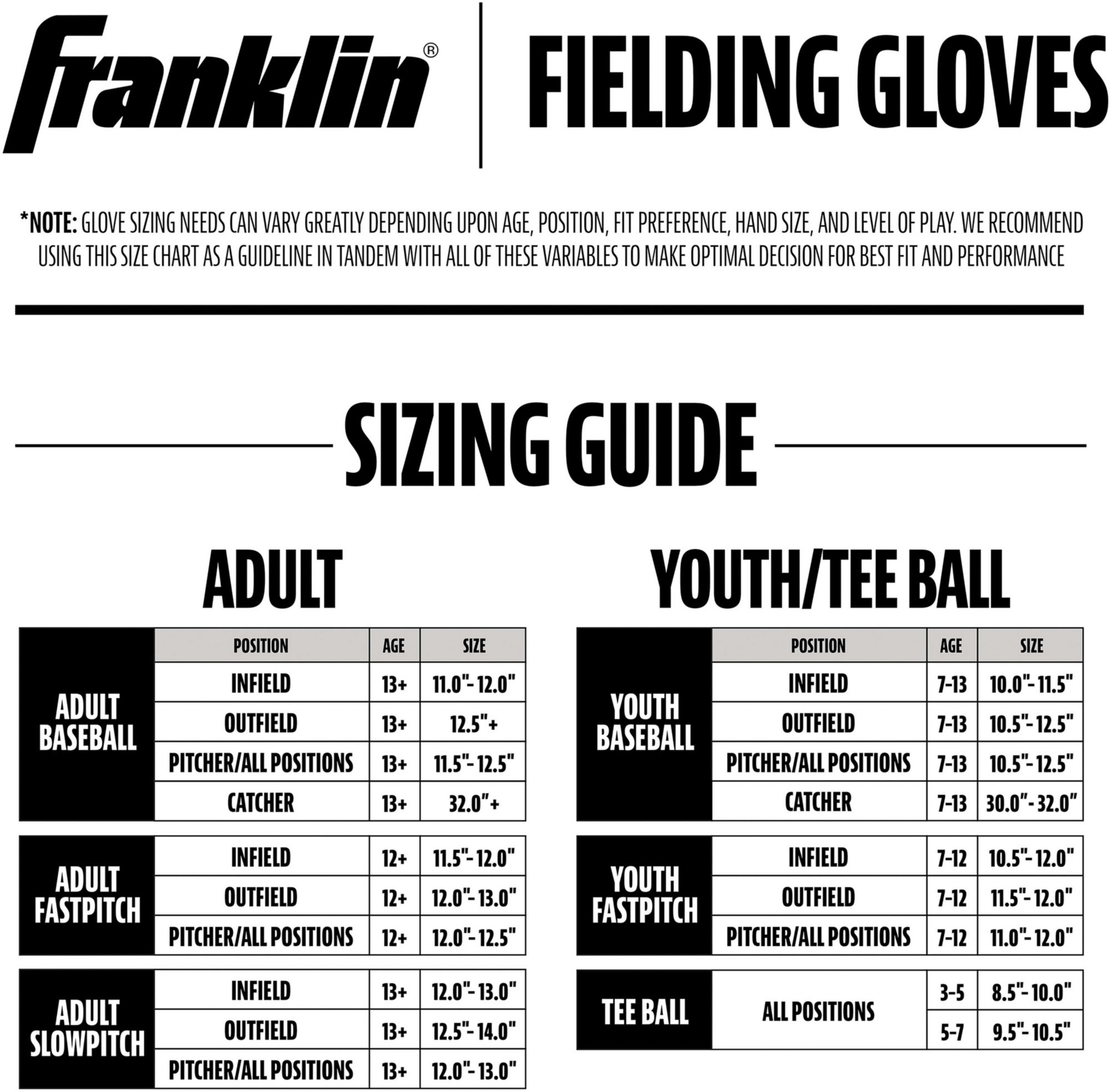 Franklin Youth RTP Series 9.5" Baseball Glove product image