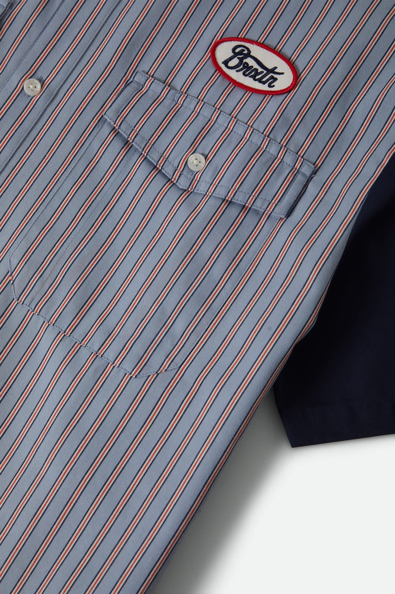 BRIXTON Men's Builders Olson Woven Short Sleeve Shirt product image