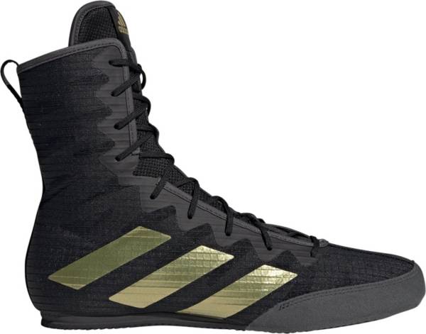 high top adidas black and gold