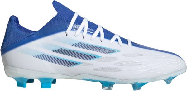 adidas cleats white and blue