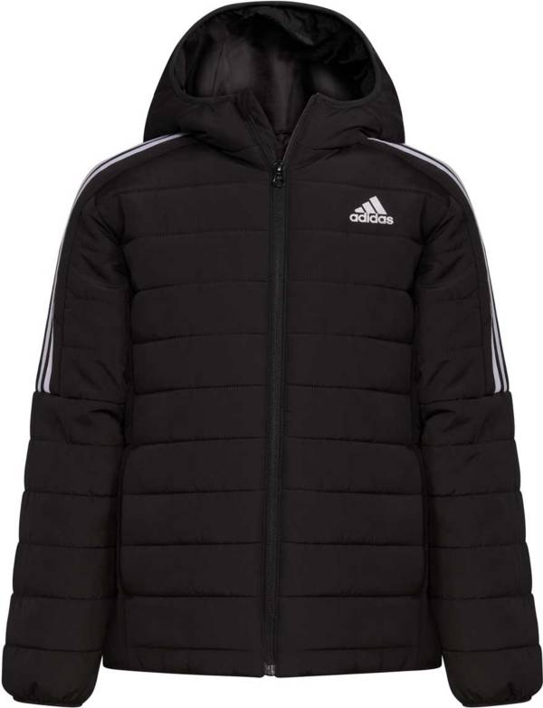 Women's Hooded Classic Puffer Jacket in Black