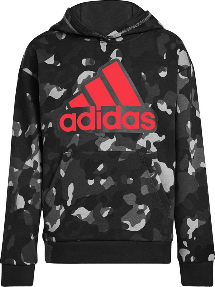 adidas Camo Allover Print Pullover Hoodie | Sporting Goods
