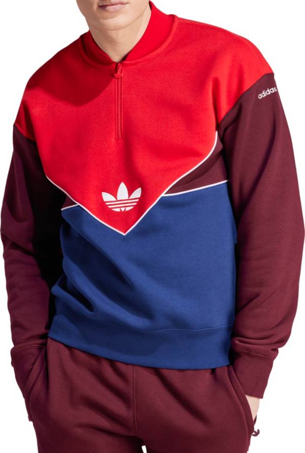 adidas Originals Men's Adicolor Seasonal Archive Half-Zip Crew Sweatshirt