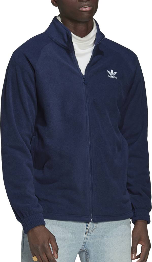 adidas originals men's adicolor classics teddy fleece half-zip jacket