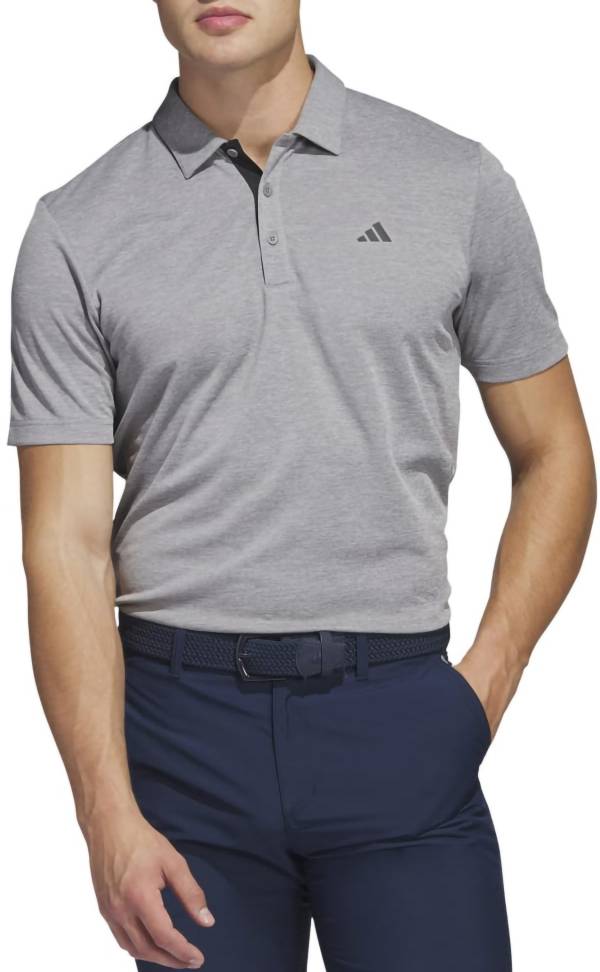 Adidas men's drive clearance novelty heather golf polo