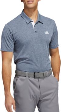 adidas mens heather colorblock golf polo