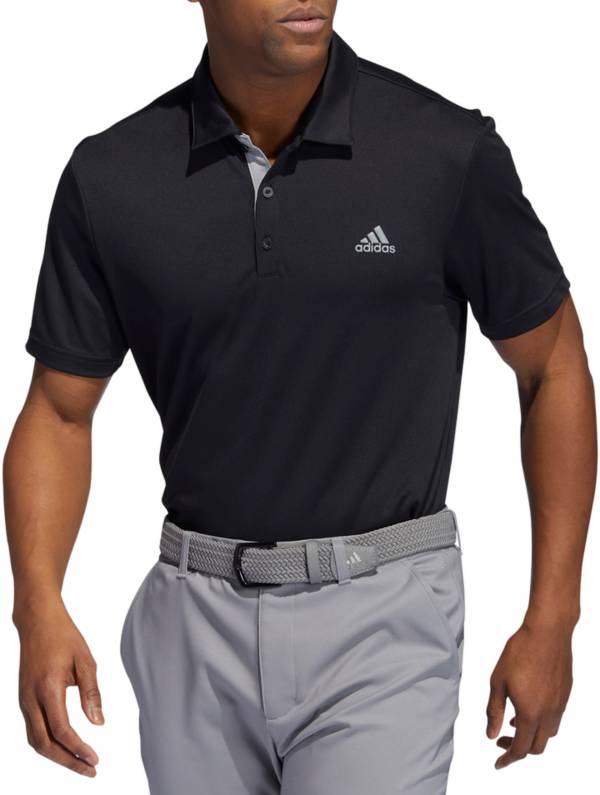 Adidas men's drive heather colorblock golf polo on sale