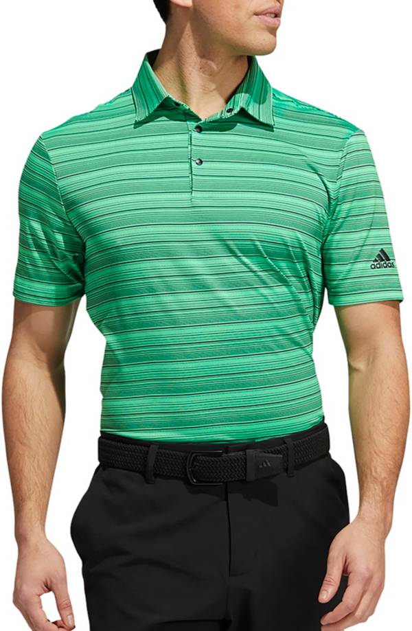 adidas Men's Heather Snap Golf Polo