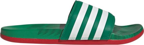 Green slides hot sale adidas