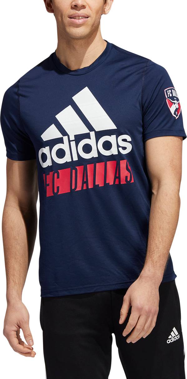 adidas FC Dallas '22 Navy Badge of Sport T-Shirt product image