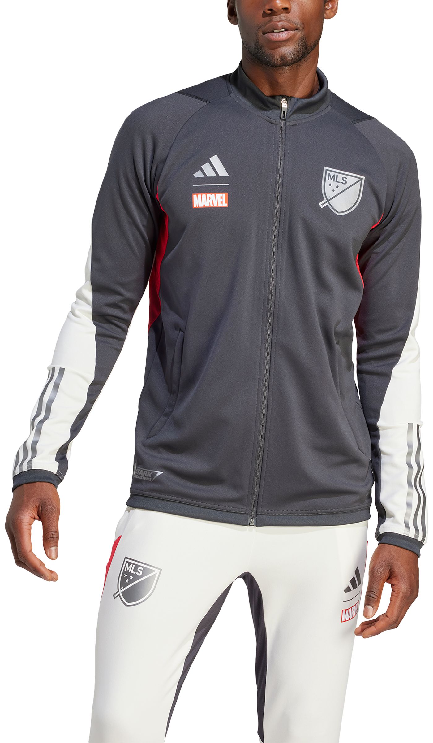 adidas MLS 2023 All Star Game MARVEL Grey Anthem Jacket Dick s Sporting Goods
