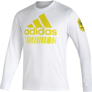 sorry, adidas Nashville SC '22 White Badge of Sport Vintage T-Shirt is currently out of stock