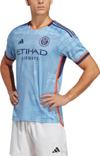 ADIDAS MLS NEW YORK CITY FC NYCFC BLUE TEAM JERSEY MEN'S SMALL