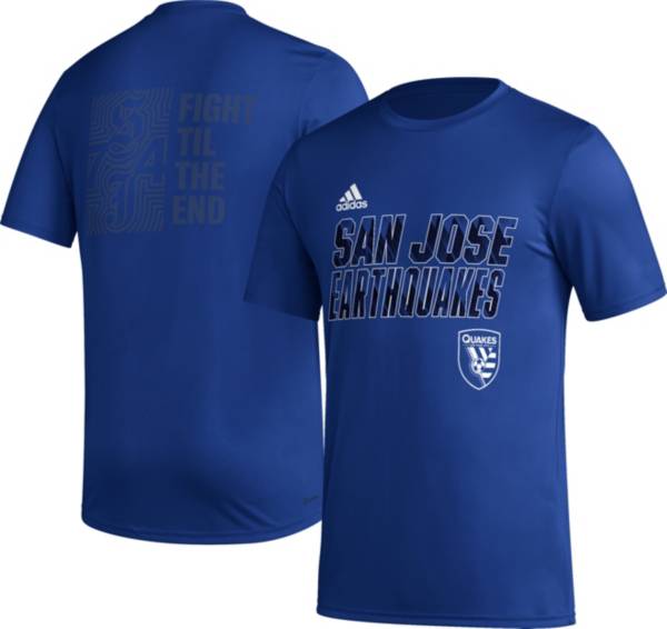adidas San Jose Earthquakes 2023 Creator Blue T-Shirt | Dick's Sporting ...