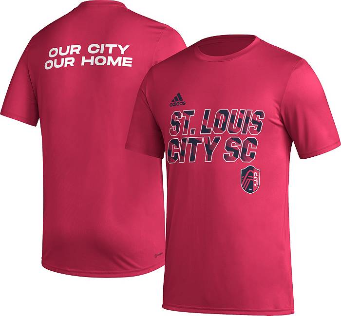 Adidas St. Louis City SC 2023 Jersey Hook Pink T-Shirt, Men's, Large