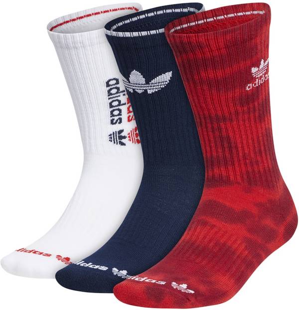 adidas Originals Color Wash Crew Socks - 3 Pack Dick's Sporting
