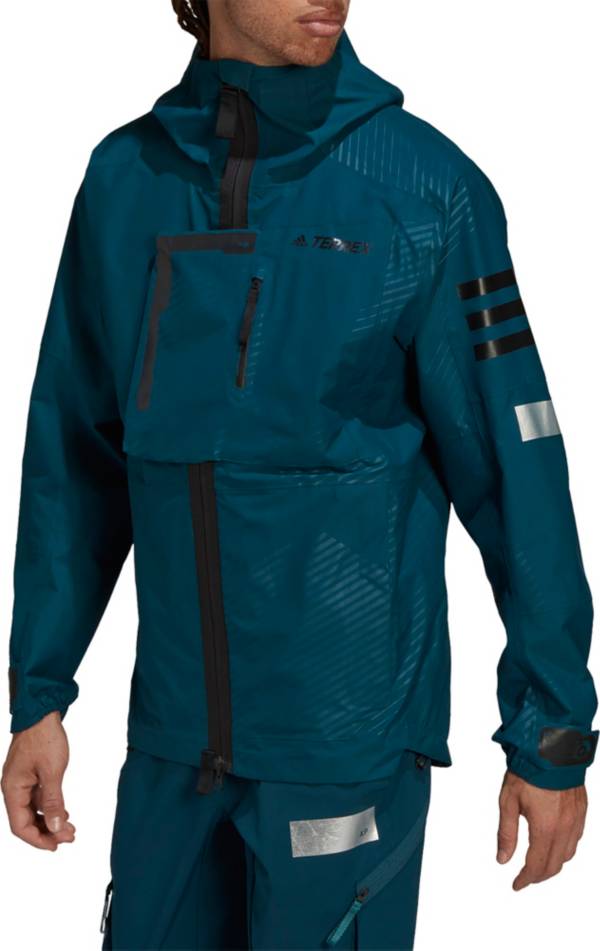 adidas mens terrex parley 3l waterproof jacket