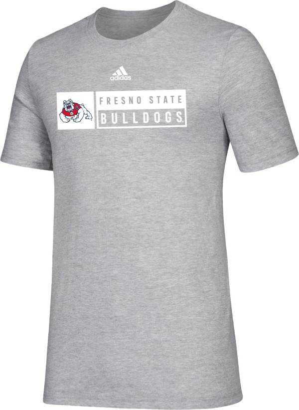 adidas Men's Fresno State Bulldogs Grey Amplifier T-Shirt product image
