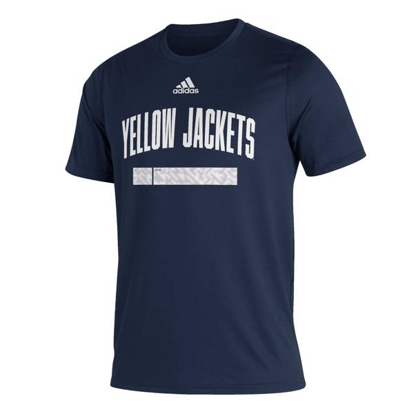 adidas Men's Georgia Tech Yellow Jackets Navy Creator Locker Script T-Shirt product image
